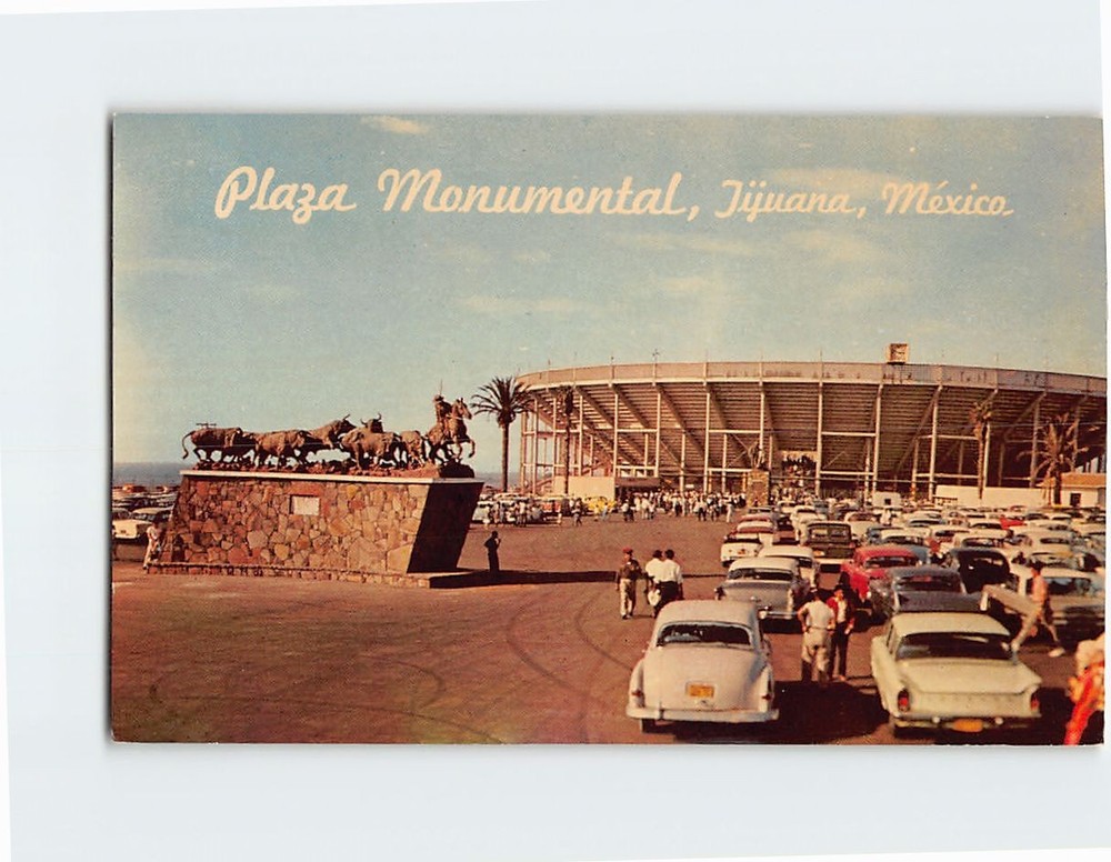 Postcard Plaza Monumental Tijuana Mexico