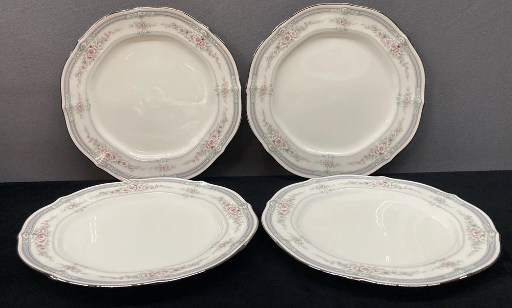 Noritake Ivory China Rothschild 7293 Japan Salad Dessert Plates 8.25” Set of 4