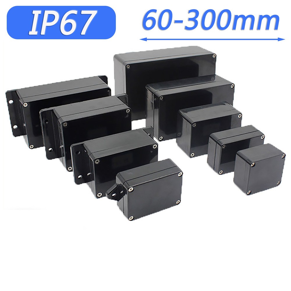 Electrical Junction Box Waterproof Plastic Outdoor Project Enclosure Case IP67