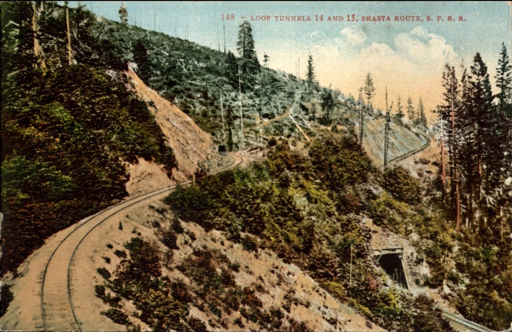 Loop Tunnels 14 & 15 ~ Southern Pacific Railroad Shasta Route ~ Siskiyou Mtns CA