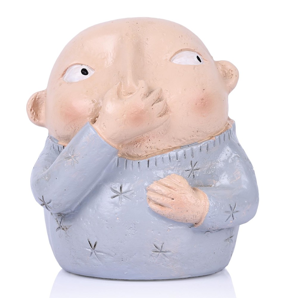 Boy Holding Nose Bathroom Statue,Shelf Sitters and Funny Bathroom Signs,Uniqu...