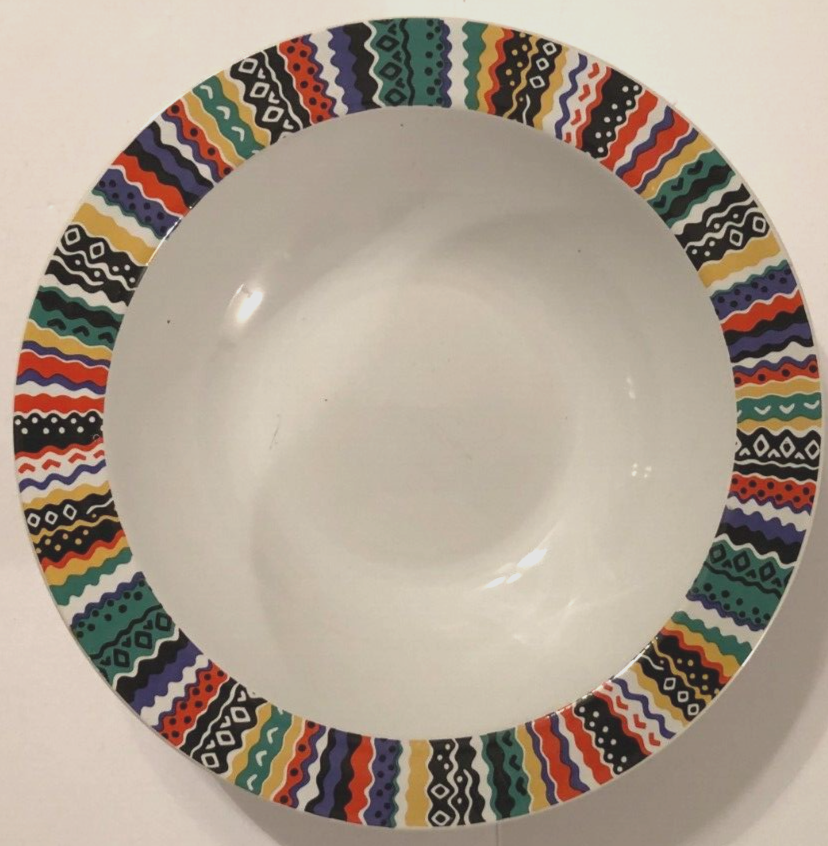Vintage MCM Stoneware Soup Bowl 9.5