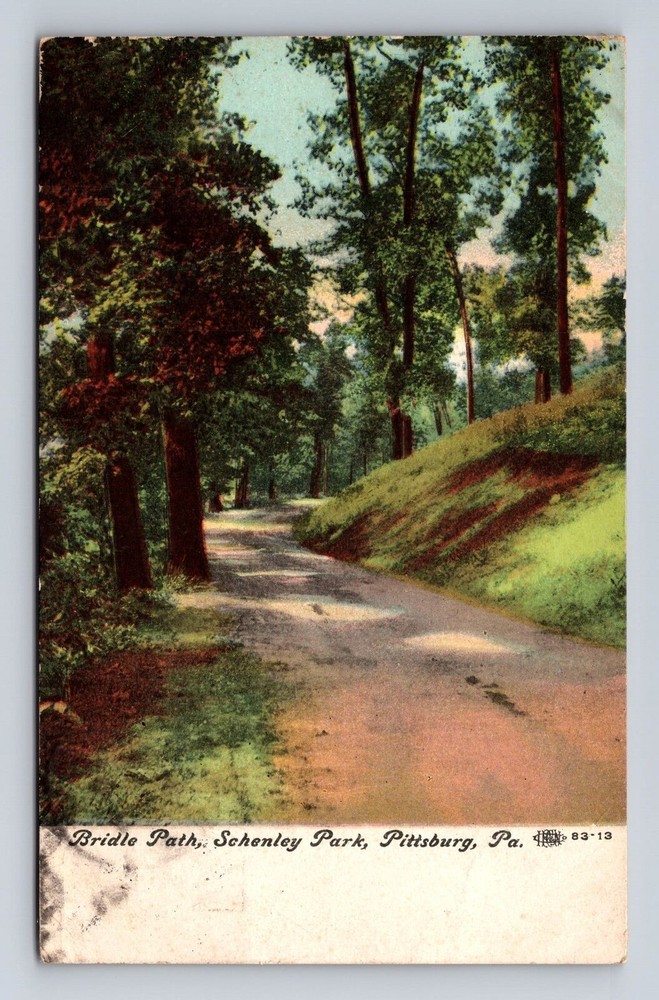 Pittsburg PA-Pennsylvania, Schenley Park, Bridle Path, Vintage Postcard