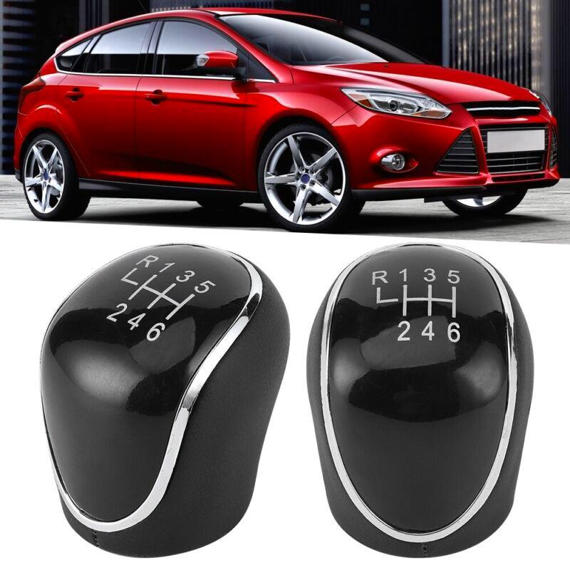 Leather 6 Car Gear Knob Shifter Lever for Manual Transmission Vehicles