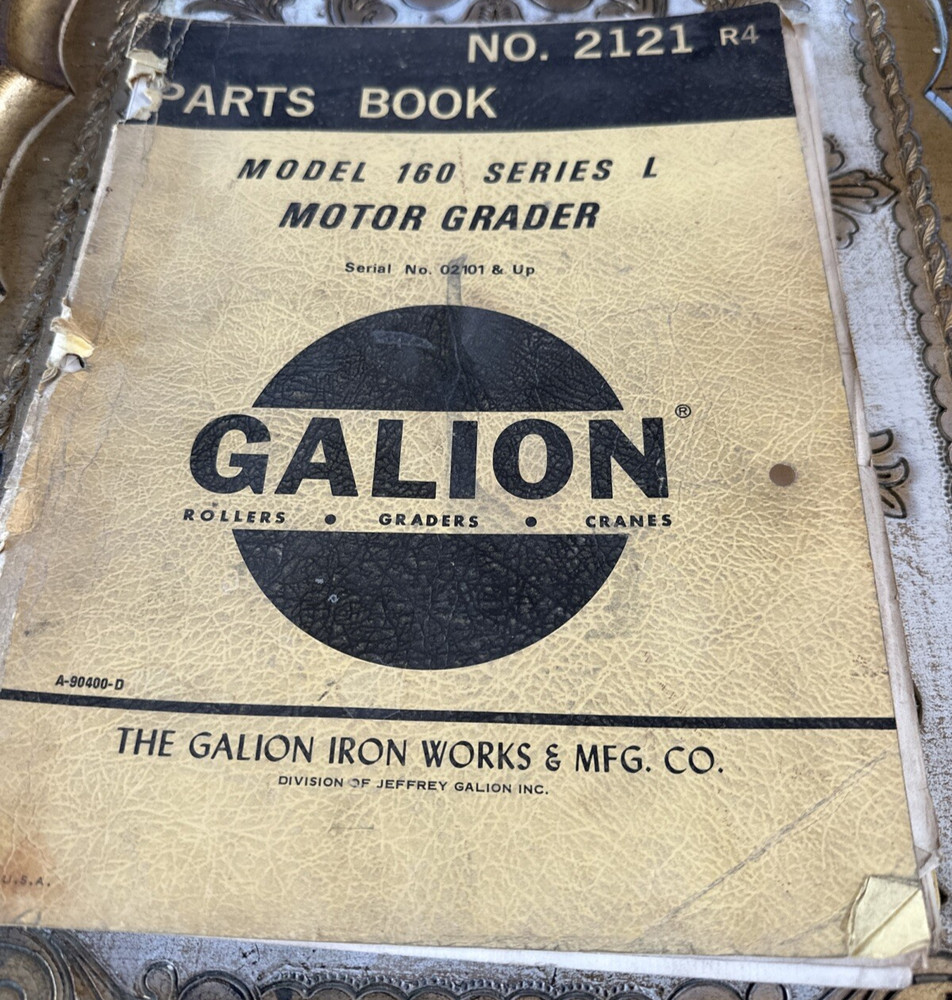 Original Galion Model 160 Series L Motor Grader Parts Book Serial 02101 & Up OEM