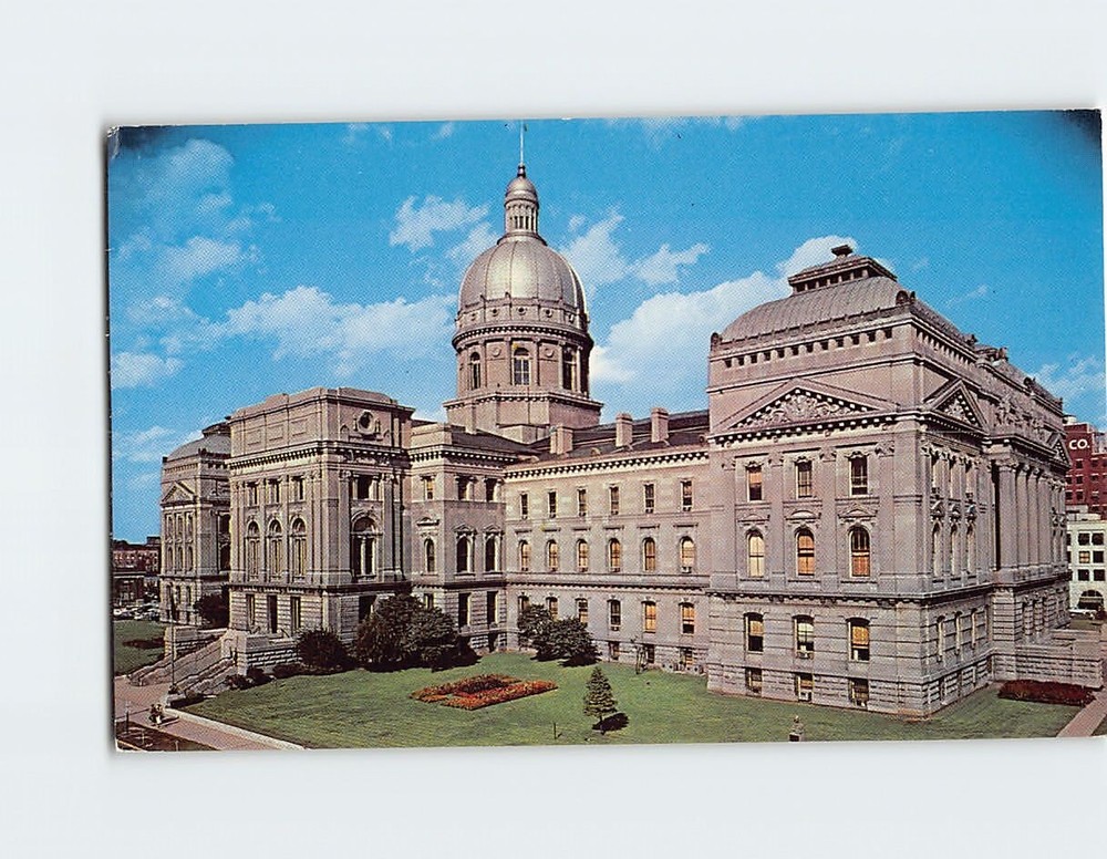 Postcard Indiana State Capitol Building Indianapolis Indiana USA