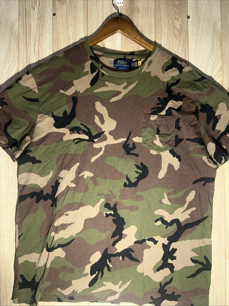 Polo Ralph Lauren Classic Fit Mens XL Camo Pocket Tee