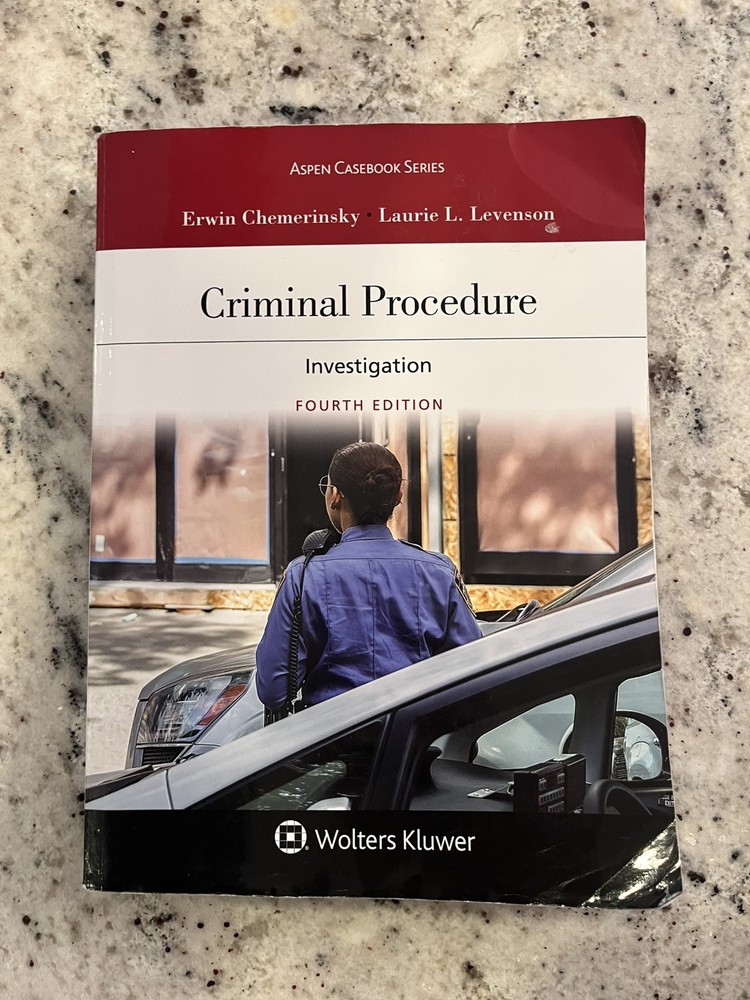Criminal Procedure: - Paperback, by Erwin Chemerinsky; Laurie