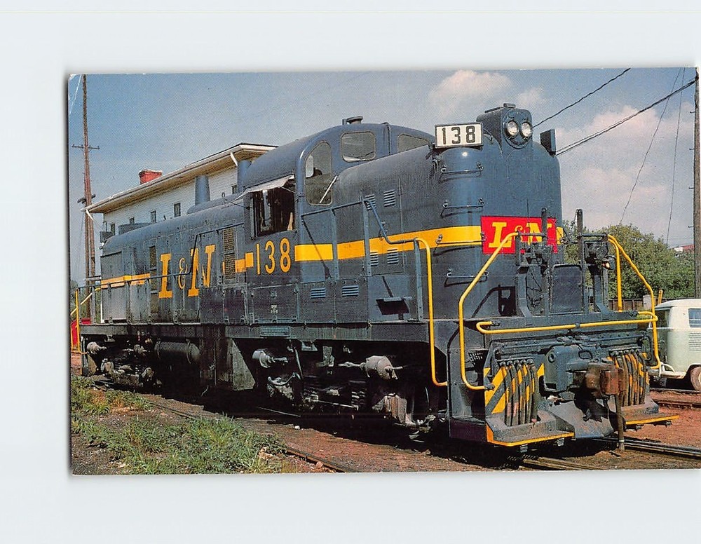 Postcard Louisville and Nashville Railroad East Louisville Kentucky July 1969