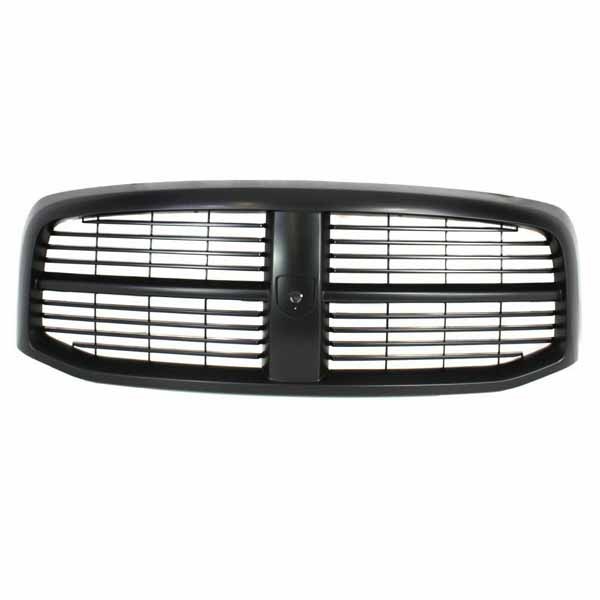 For 06-09 Ram Pickup Truck Front Grille Assembly Black Horizontal Billet Insert