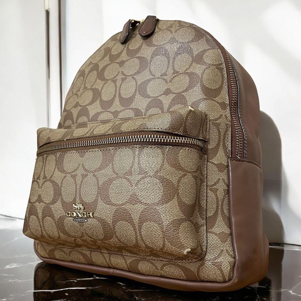 Coach Signature PVC Backpack in Brown - Authentic G080178