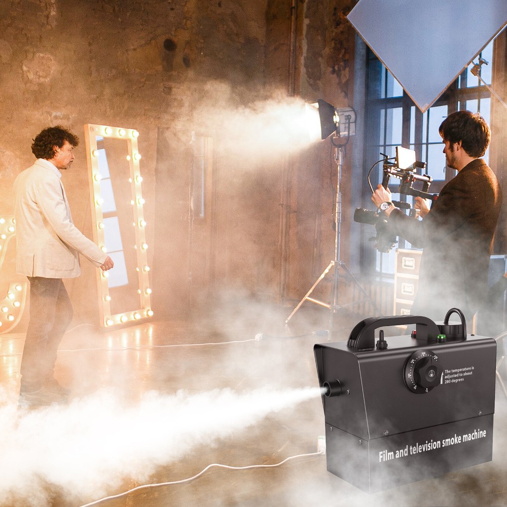 400W Rechargeable Battery-Powered Smoke Fog Machine with Remote for DJ Stage Events