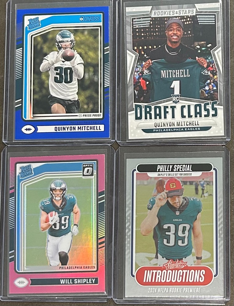 2024 Panini Football Philadelphia Eagles 4 Card Rookie Insert/Parallel Lot!