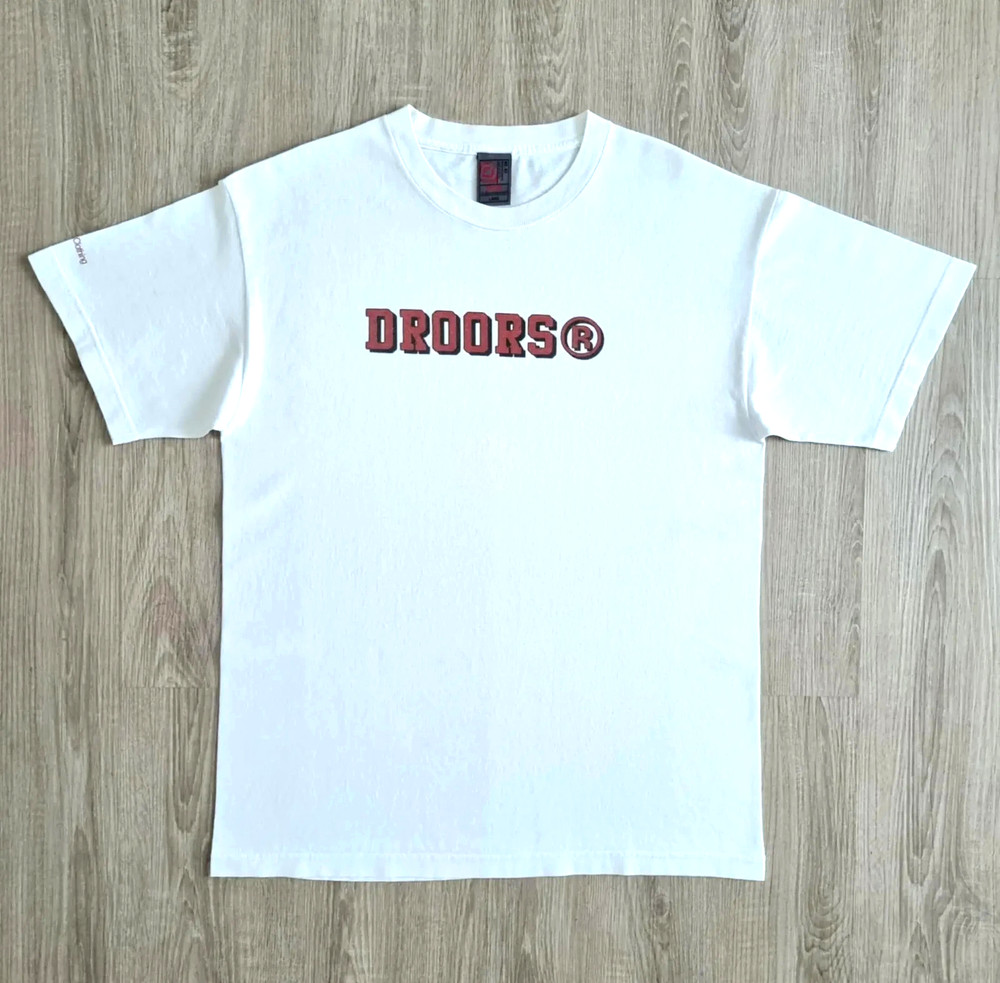 Vintage 90s DROORS Skateboards Shirt L Plan B Real Think Blind Skate Powell NHS