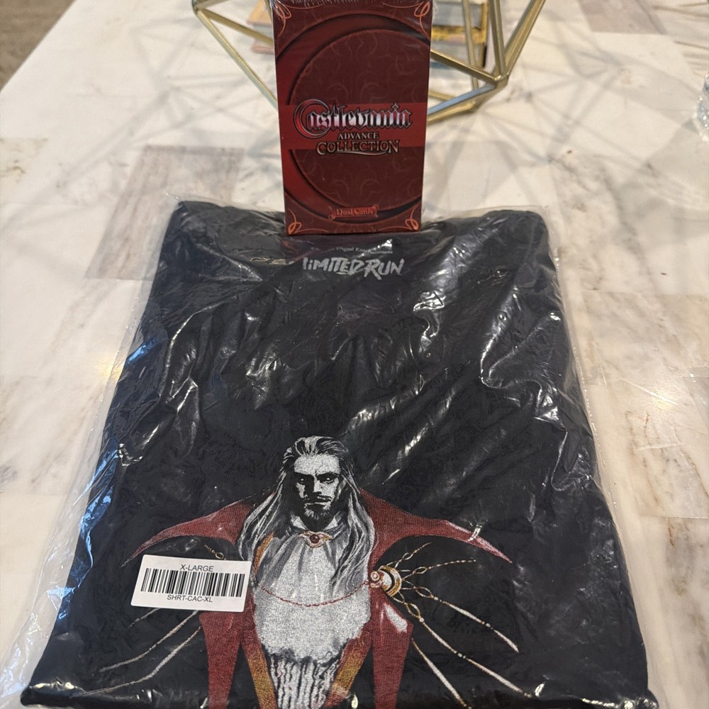 Castlevania Advance Dracula Black Retro Video Game Tee Shirt Limited Run X Large