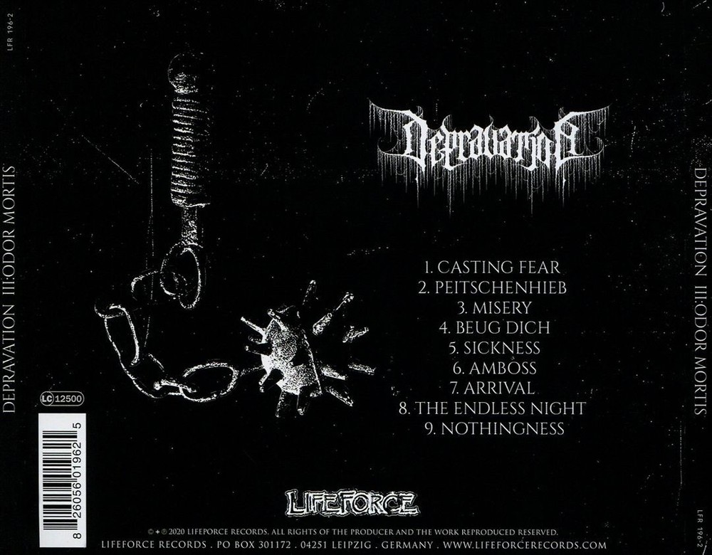 Depravation Iii: Odor Mortis New Cd