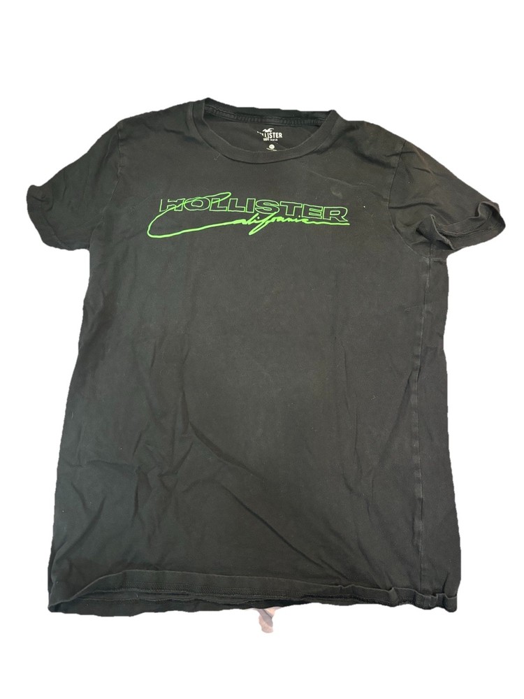 Hollister Men's Short Sleeve Crew Neck T-Shirt Size XS Black/Green