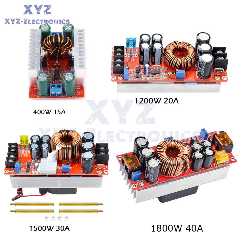 1200W 20A/1500W 30A/1800W 40A DC-DC Converter Boost Step-up Power Supply Module