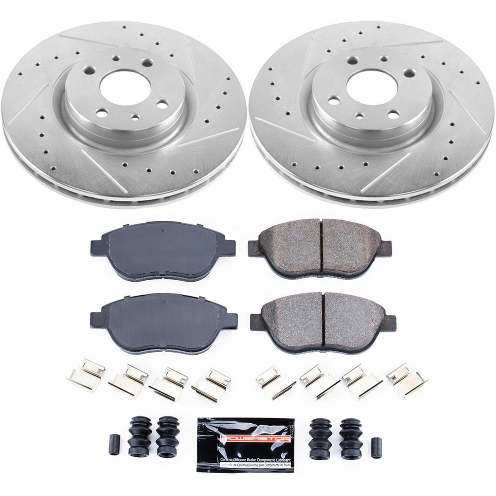 Power Stop K6426 Z23 Evolution Sport Performance 1-Click Brake Kit Front
