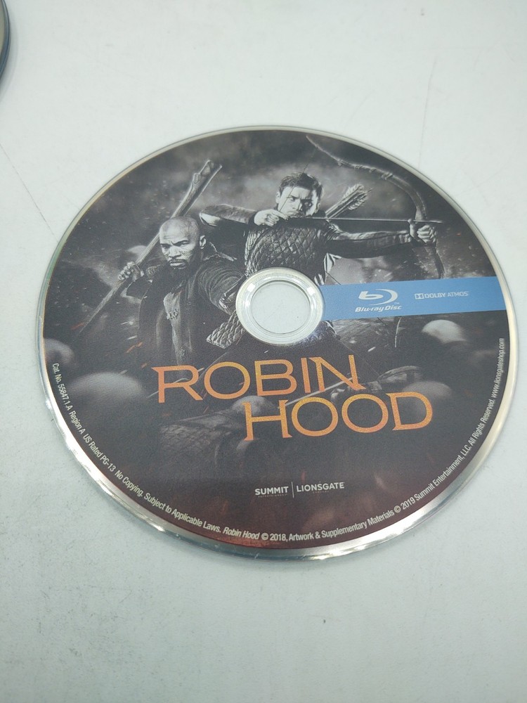 Robin Hood (Blu-ray DISC ONLY,  2019, Lionsgate, Egerton, Foxx, Hewson)