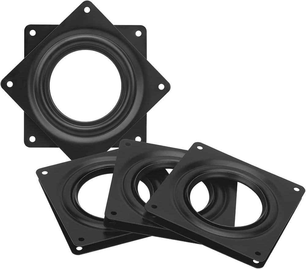 4-Pack 4-Inch Square Lazy Susan Bearings - 5/16