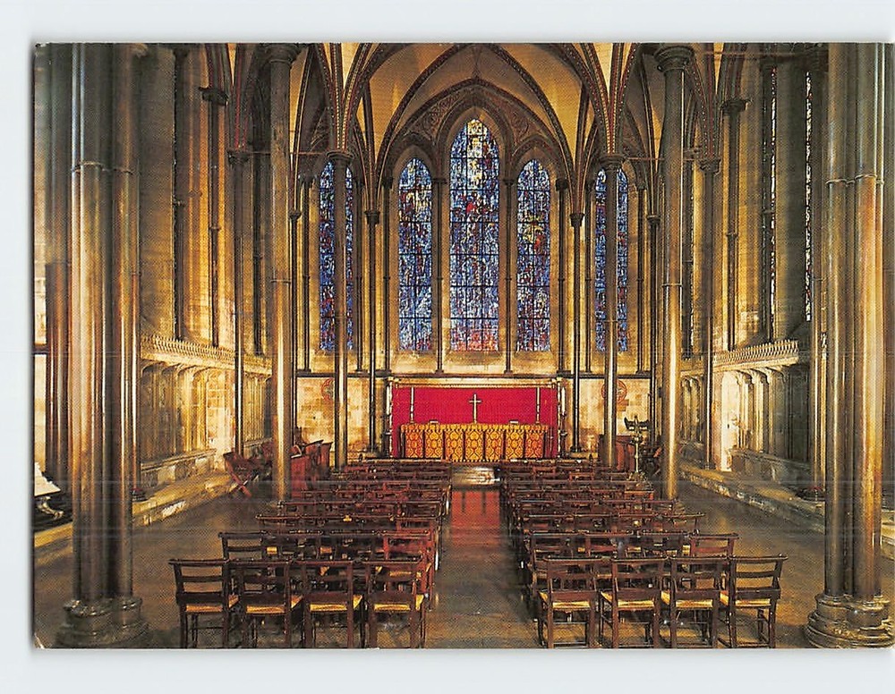 Postcard The Trinity Chapel Salisbury Cathedral Salisbury England