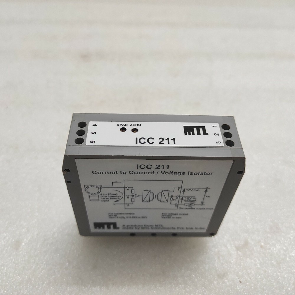 MEASUREMENT TECHNOLOGY ICC211 CURRENT TO CURRENT VOLTAGE ISOLATOR ICC-211-I1-01