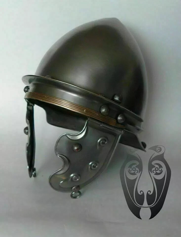 Medieval Steel Knight Warrior Roman Celtic Helmet Reenactment Helmet Halloween