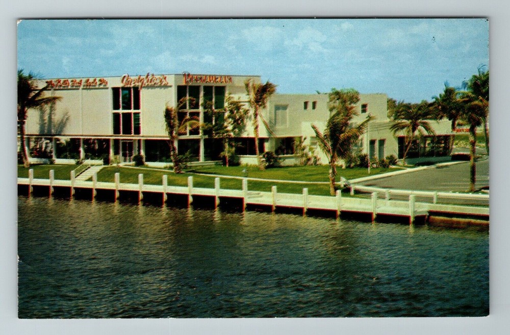 Fort Lauderdale FL-Florida, Creighton's Restaurant, Vintage Postcard