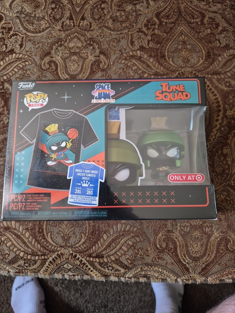 Funko Pop & Tee Space Jam Marvin the Martian Metallic, 2XL, Target Exclusive