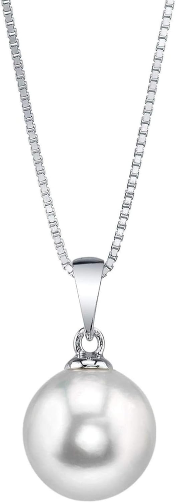 White Freshwater Pearl Pendant Sydney Necklace for Women - Cultured Pearl Neckla