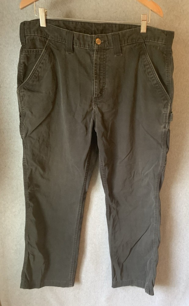 Carhartt Men's Relaxed Fit Carpenter Work Pants 38x30 Black