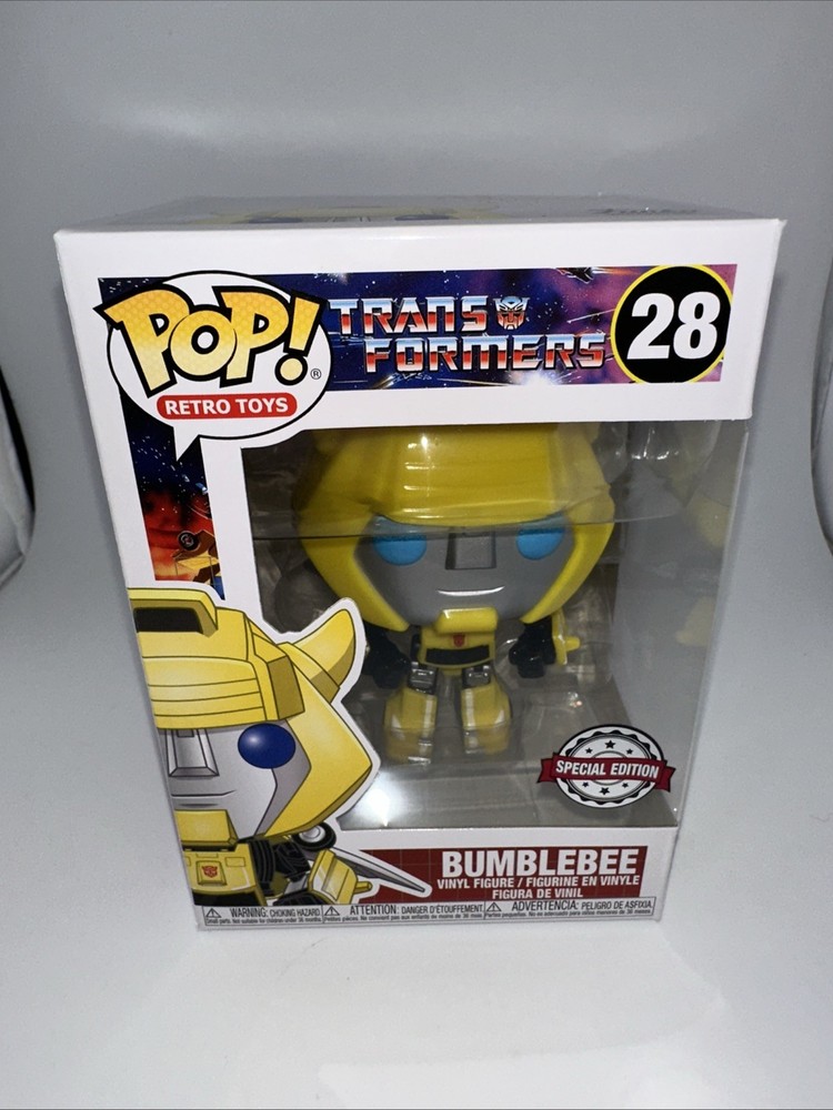 Funko Retro Toys Transformers Bumblebee #28 Funko Pop Special Edition+ protector