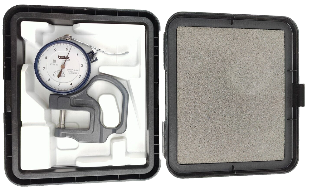 NEW Testex 7326STX1 Full Jeweled Dial Thickness Gauge Mechanical .0001-.050