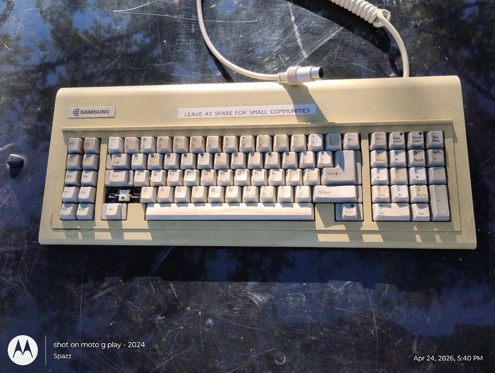 Vintage Samsung Hi-Tek 725 Mechanical Keyboard | Space Invaders | P/N 114034-002