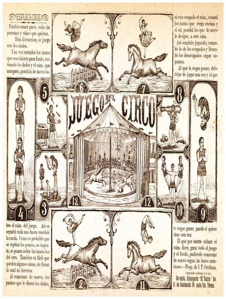 Decor Poster. Fine Graphic Design. Juego del Circo. Mexican home design. 1076