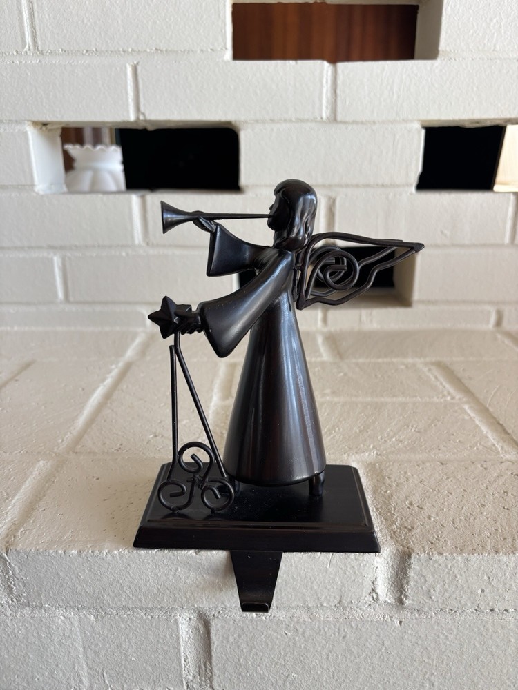 Angel-Themed Stocking Holder for Christmas Decor