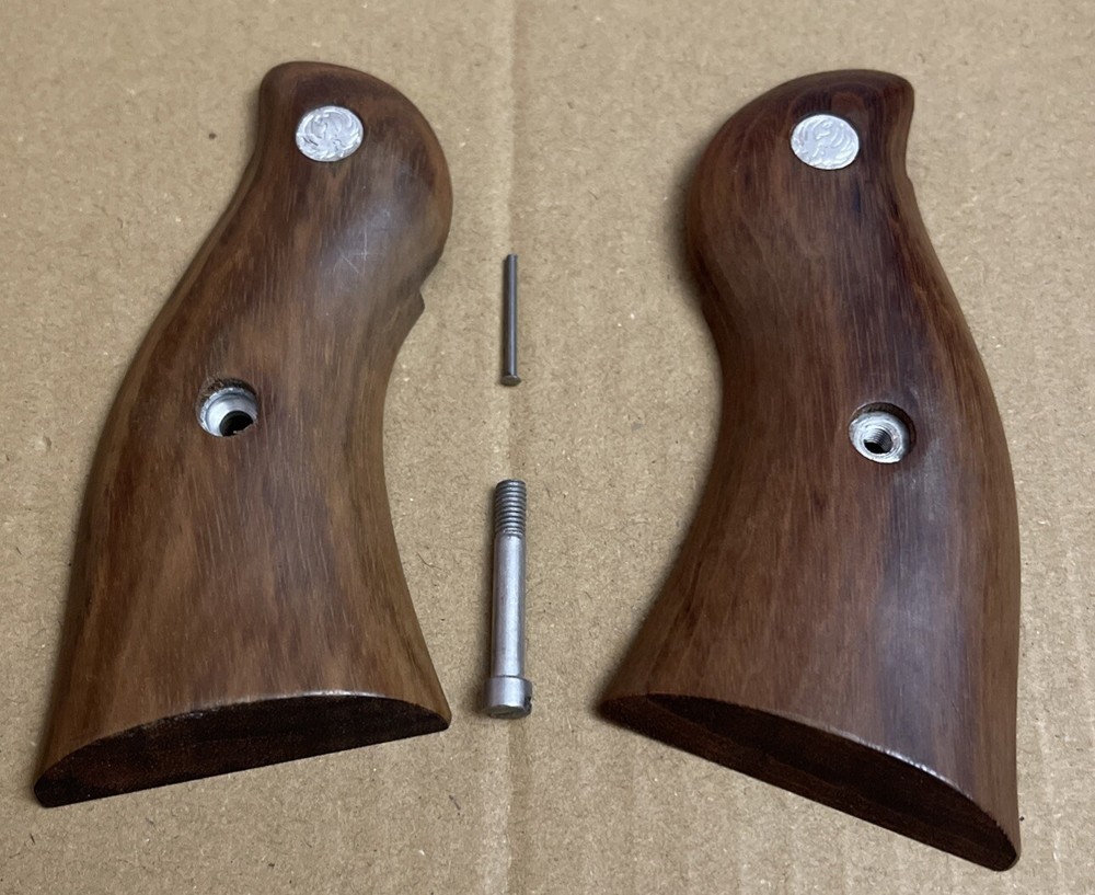 Ruger Redhawk Wood Revolver Pistol Grips Factory OEM GC