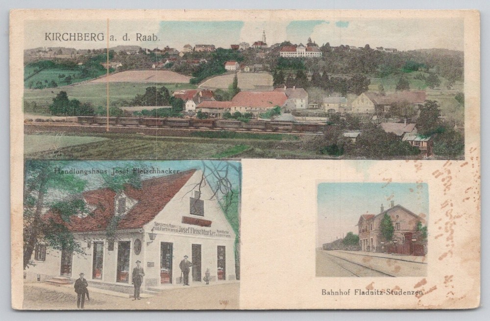 Kirchberg an der Raab Austria Multi-View Postcard - Fleischhacker, Fladnitz