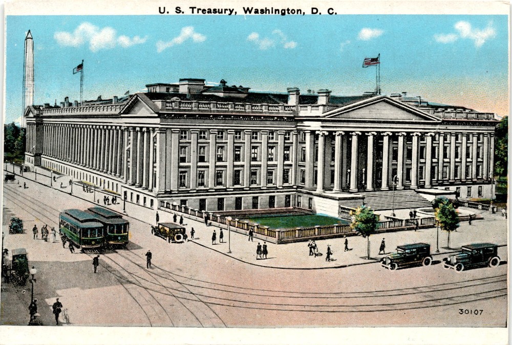 U. S. Treasury, Washington, D. C. Postcard