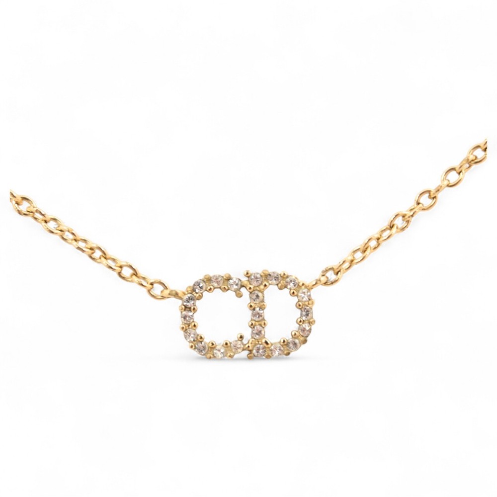Dior Clair de Lune Gold Necklace di9914dd Authentic Luxury