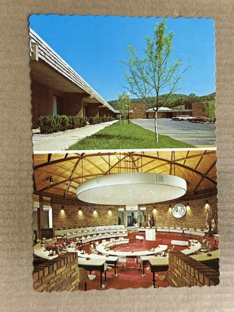 Postcard Bethany WV West Virginia College Campus Millsop Center Gresham House