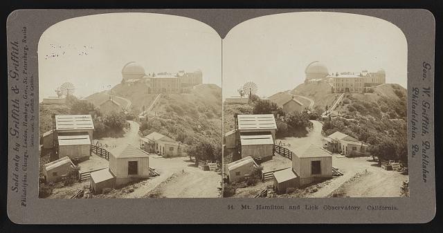 Photo:Mt. Hamilton and Lick Observatory, California