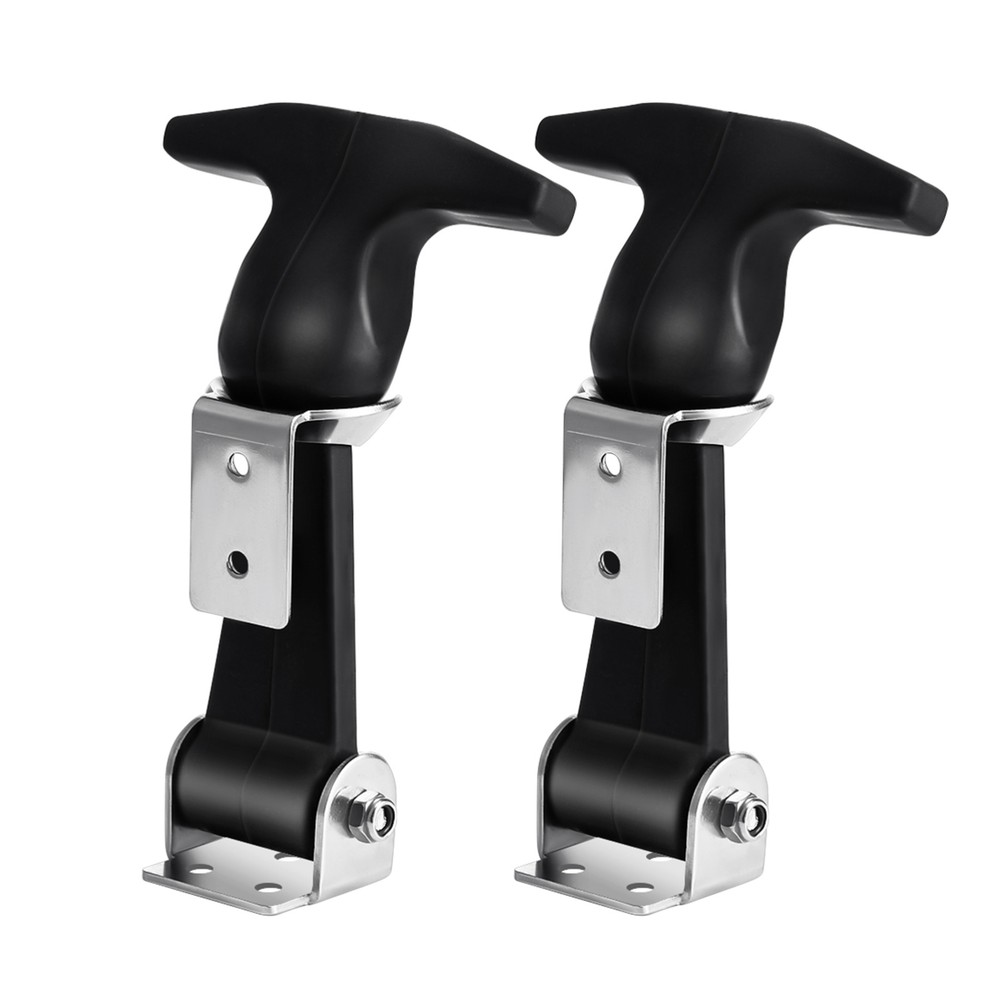 Rubber Latch Draw Trailer Door Cooler Latches Bonnet Black Handles