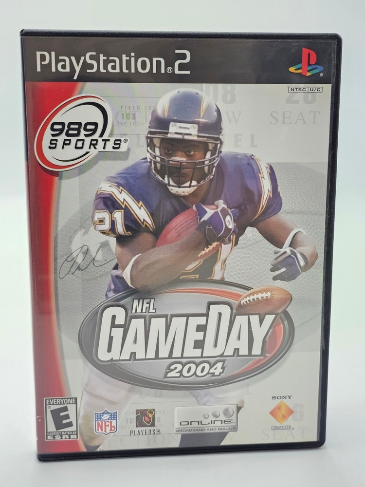 Sony Playstation 2 PS2 NFL Gameday 2004 Disc + Case Cleaned & Tested