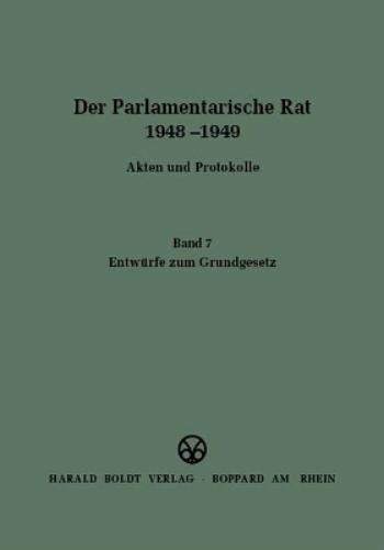 Entwürfe Zum Grundgesetz (Hardback)