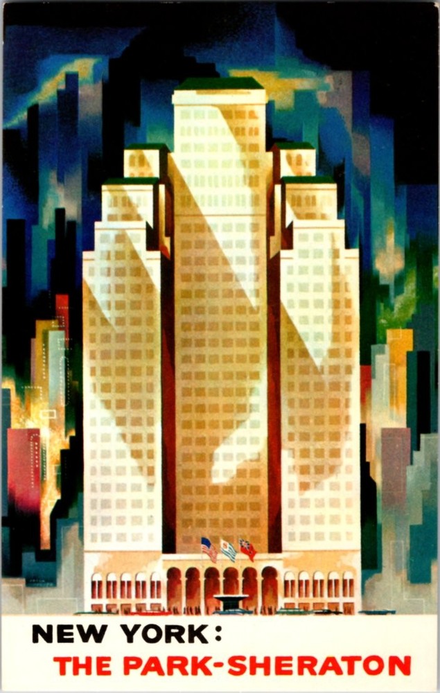 Pre-1980 PARK SHERATON HOTEL New York City NY m/14 BK0202