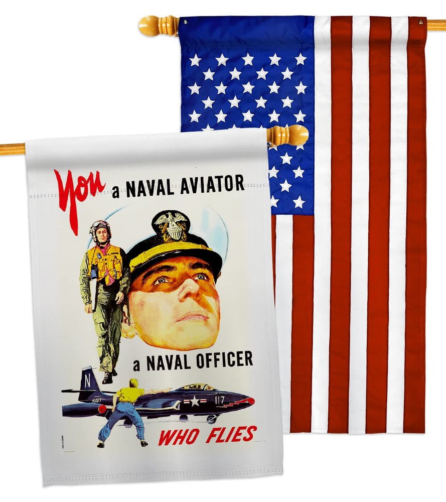 You a Naval Officer House Flag Pack Armed Forces Navy USN Seabee United State...