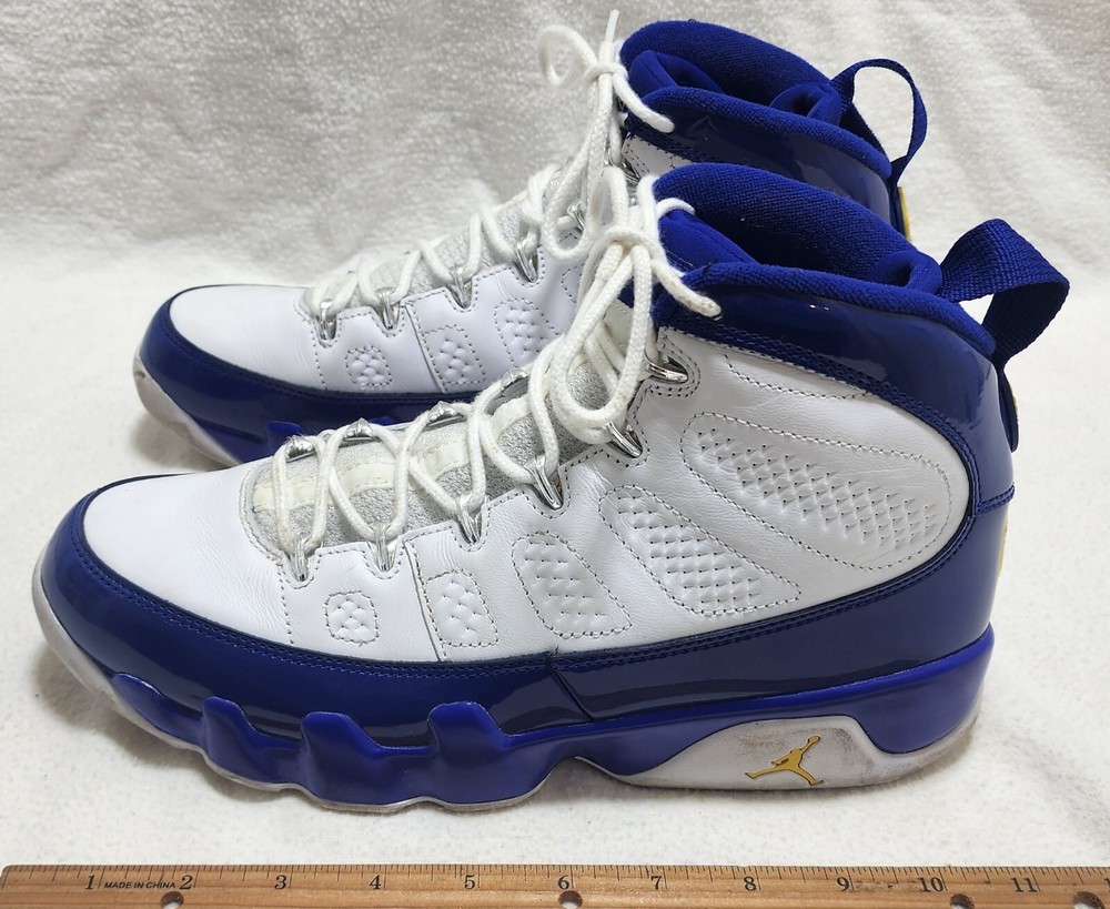 Nike Air Jordan 9 Kobe Men 9.5 /43 Retro Lakers Blue White 2016 +Box 302370-121