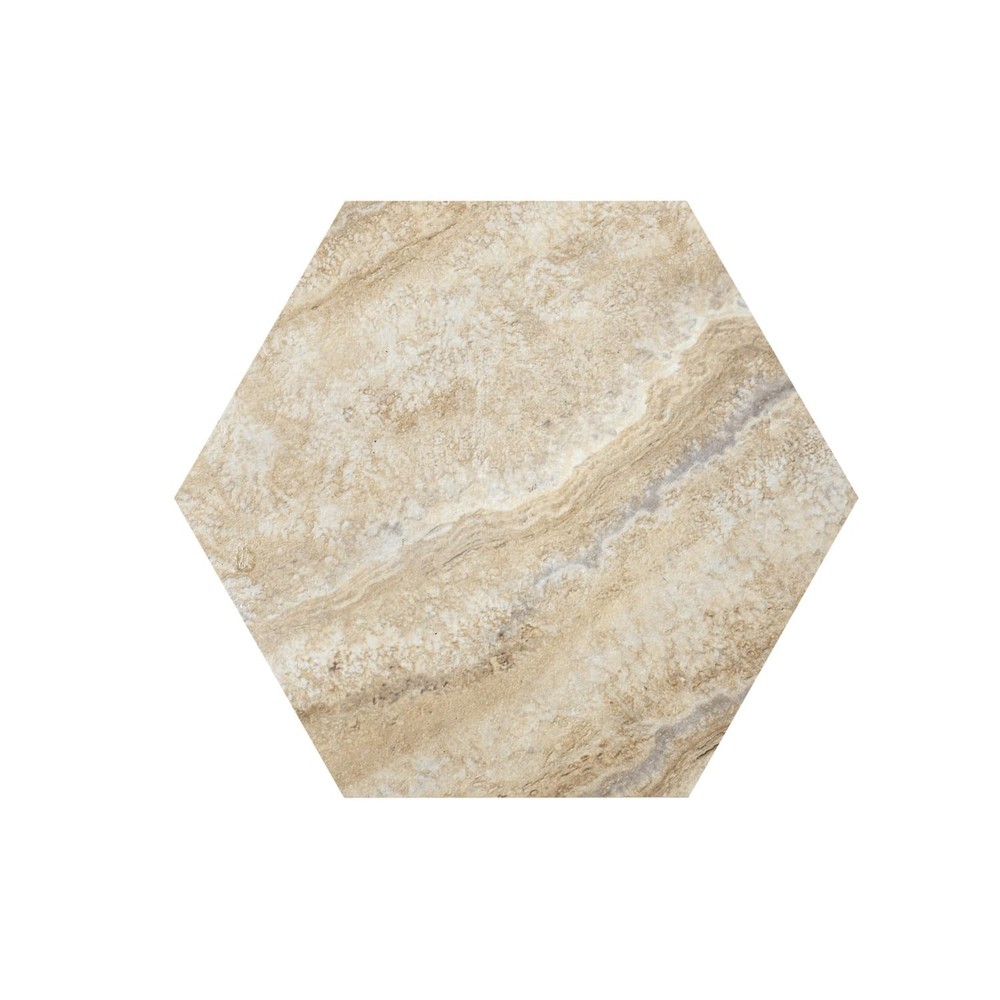 Peel-and-Stick Hexagon Vinyl Floor Tiles - 20 Pack, 9x10.4 Inch, Easy Install